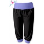 Be MaaMaa sportovní 3/4 legíny Capri černé/lila – Zboží Mobilmania