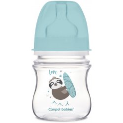 Canpol babies láhev se širokým hrdlem modrá 120ml