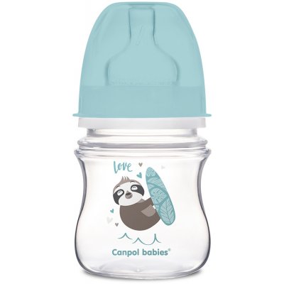 Canpol babies láhev se širokým hrdlem modrá 120ml – Zboží Mobilmania