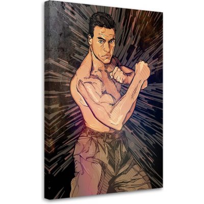 Gario Obraz na plátně Jean-Claude Van Damme - Nikita Abakumov Rozměry: 40 x 60 cm – Zboží Mobilmania