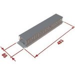 Triton 19" vyvazov. panel 2U jednostranná plast. Lišta - RAB-VP-X04-A1 – Hledejceny.cz