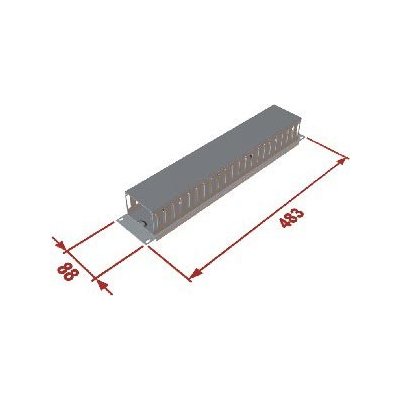 Triton 19" vyvazov. panel 2U jednostranná plast. Lišta - RAB-VP-X04-A1 – Hledejceny.cz