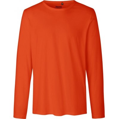 Neutral pánské tričko s dlouhým rukávem z organické Fairtrade bavlny Oranžová – Zboží Mobilmania