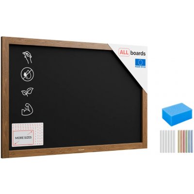 Allboards, Tabule křídová v dřevěném rámu 90 x 60 cm – Zbozi.Blesk.cz