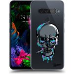 Pouzdro Picasee silikonové LG G8s ThinQ - EARTH - Lebka 3.0 čiré