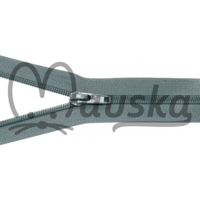 Zip spirálový bundový 5mm dělitelný délka 55 cm - ŠEDÁ – Zboží Mobilmania