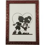 Bondecor Fotorám - plastový strukturovaný, lišta 1611, bordo Velikost: 13x18 – Zboží Živě