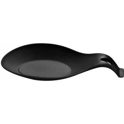 Foxter 2563 Silikonová odkládací lžíce na vařečky černá – Zboží Mobilmania