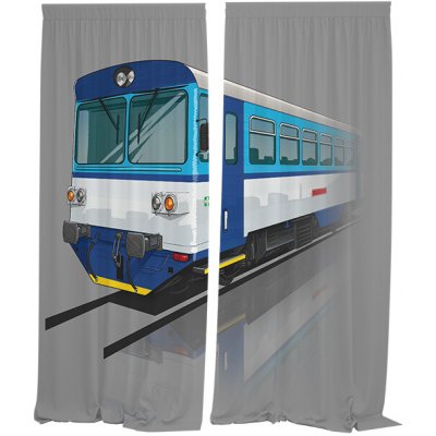IMPAR Závěsy 810 modrá (Rozměr : 140x250, Materiál: Interlock) – Hledejceny.cz