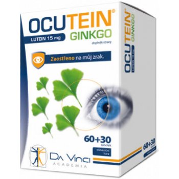 Da Vinci Ocutein Ginkgo Lutein 15 mg 60 tobolek + 30 tablet