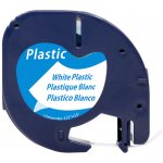 Kompatibilní páska s Dymo 59422/91201,S0721560 / 91221,S0721660 LetraTag 12mm x 4m, černý tisk – Zboží Živě