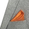 Kravata Oranžovo bílý kapesník Stripe