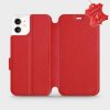 Pouzdro a kryt na mobilní telefon Pouzdro Mobiwear Luxusní flip Apple iPhone 11 kožené Červené