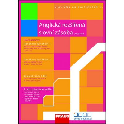 Slovíčka na kartičkách 3 - Anglická rozšířená slovní zásoba - 2 000 slovíček – Hledejceny.cz