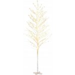 vidaXL Bílá bříza 672 teplých bílých LED diod 400 cm – Hledejceny.cz
