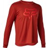 Cyklistický dres FOX Yth Ranger Ls Red Clear