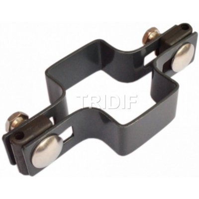 Průběžná příchytka plotového panelu na jeklový sloupek 60x40 mm / antracit – Sleviste.cz