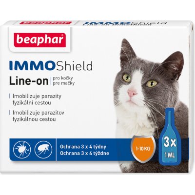 Beaphar Line-on IMMO Shield pro kočky 6 x 3 x 1 ml – Zboží Mobilmania