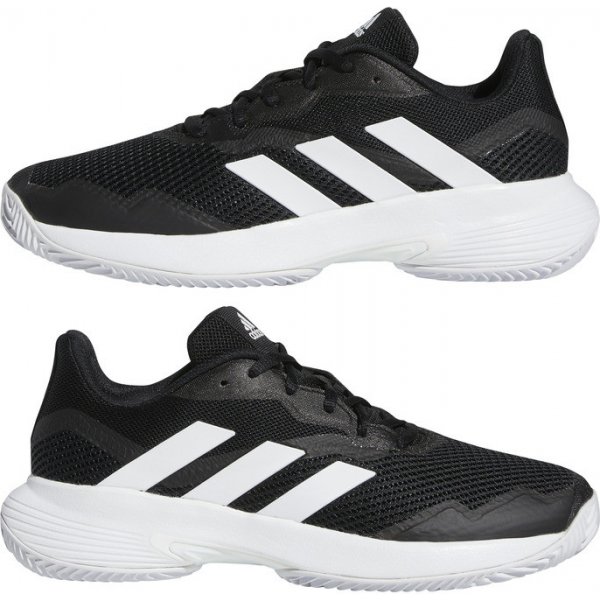 Dámské tenisové boty adidas CourtJam Control W Clay GX1369 Černá / Bílá / Modrá