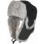 Beranice zimní králičí kožešina černá – Zboží Mobilmania