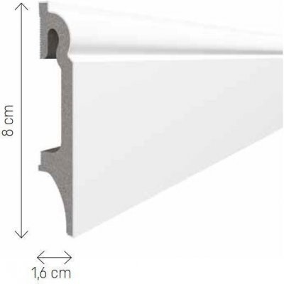 VOX Espumo Podlahová lišta soklová bílá ESP301 2,4 m