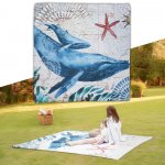 inSPORTline Maritino Pikniková deka 208x197 cm mořský život – Zboží Dáma