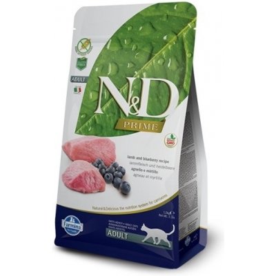 Fermina Pet Foods N&D PRIME CAT Adult Lamb & Blueberry 10 kg – Hledejceny.cz