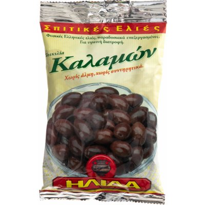 Ilida Olivy černé Kalamata s peckou 250 g – Zboží Mobilmania