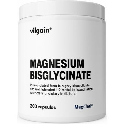 Vilgain Hořčík bisglycinát 200 kapslí – Zboží Dáma