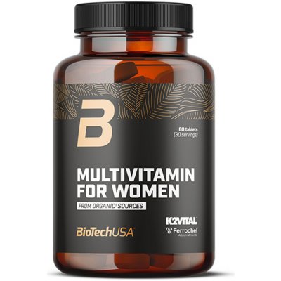 BioTech Multivitamin For Women Organic Sources 60 kapslí – Hledejceny.cz