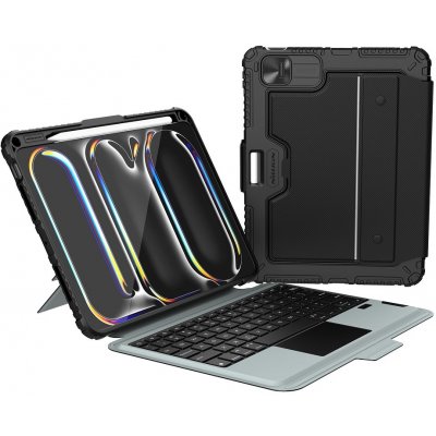 Nillkin Bumper Combo Keyboard Case Backlit Version iPad 11 2024 6902048281639 Black – Sleviste.cz