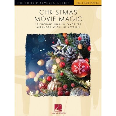 Christmas Movie Magic 15 vánočních melodií velké noty pro úplné začátečníky – Zboží Mobilmania