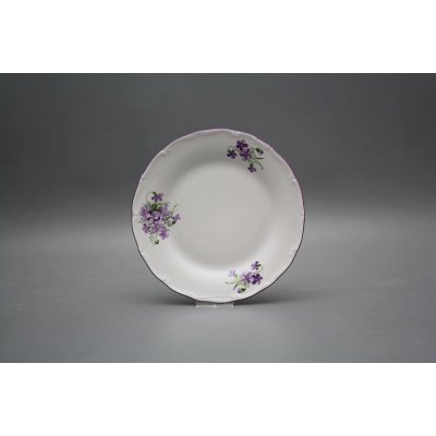 Bohemia Porcelán 1987 Talíř Ofélie Fialky CFL 19 cm – Zboží Dáma