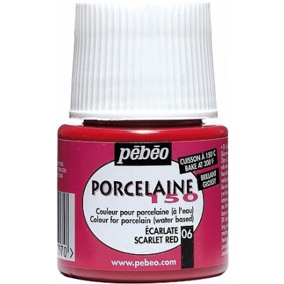 Vypalovací barvy na porcelán šarlatová červená 06 PORCELAINE150 45ml Pebeo – Zboží Dáma