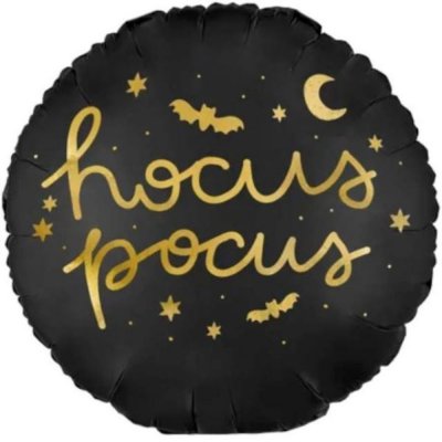 PartyDeco Fóliový balón Hocus Pocus černý 45 cm – Hledejceny.cz