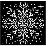 Stamperia Plastová šablona 12x12cm sněhová vločka – Hledejceny.cz