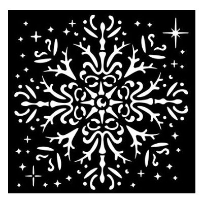 Stamperia Plastová šablona 12x12cm sněhová vločka – Hledejceny.cz