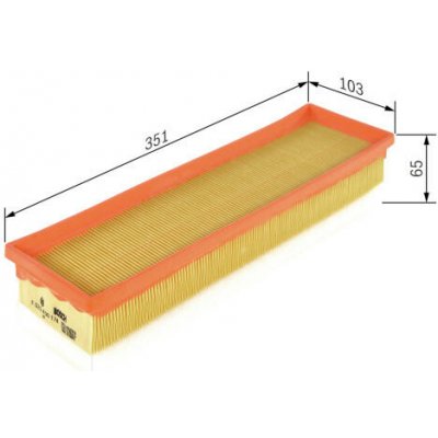 Vzduchový filtr BOSCH F 026 400 174 – Hledejceny.cz
