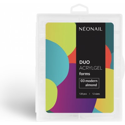 NEONAIL Duo Acrylgel Forms šablony na nehty typ 03 Modern Almond 120 ks – Zboží Dáma