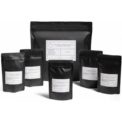MyCoffeTime Dárkový set aromatizované zrnková 5 x 50 g – Hledejceny.cz