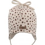 RDX Kojenecká čepice vázací srdíčka béžová – Zbozi.Blesk.cz
