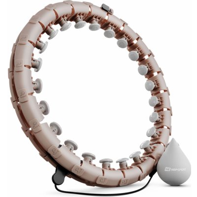 Hop-Sport Hula-hop se zátěží 41-105 cm béžové – Zboží Dáma