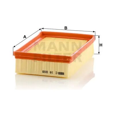 MANN FILTER Vzduchový filtr C 18 008 – Hledejceny.cz