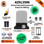 AZSL2500-Wi-Fi – Heavy Duty pohon posuvné brány do 2500 kg, inverter – Zboží Mobilmania