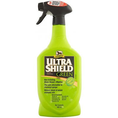 Absorbine UltraShield Green přírodní koňský deodorant s esenciálními rostlinnými oleji, láhev s rozprašovačem 946 ml – Zboží Dáma