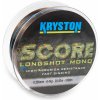 Rybářský vlasec a ocelové lanko Kryston Score Long Shot Mono brown 1000m 0,26mm 11,8lb