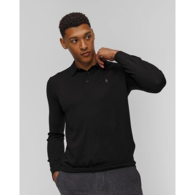 Polo Svetr Ralph Lauren vlněný pánský černý – Zboží Mobilmania