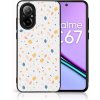 Pouzdro a kryt na mobilní telefon Realme PROTEMIO MY ART ochranný kryt pro Realme C67 ORANGE TERRAZZO (165) 83991