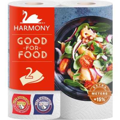 Harmony Good For Food 2vrstvé kuchyňské utěrky, 2 role, 2 vrstvy, návin 19m