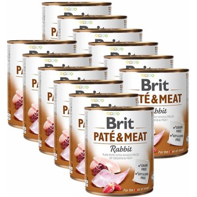 Brit Paté & Meat Rabbit 12 x 0,8 kg – Zboží Mobilmania